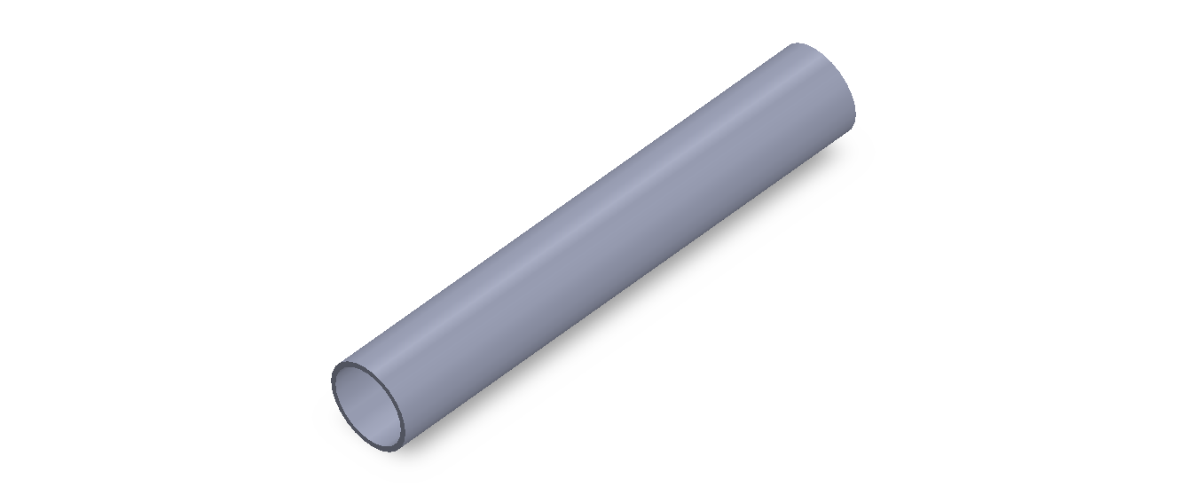 Perfil de Silicona TS8016,514,5 - formato tipo Tubo - forma de tubo