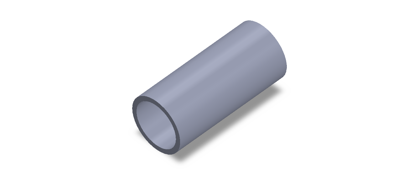 Perfil de Silicona TS804537 - formato tipo Tubo - forma de tubo