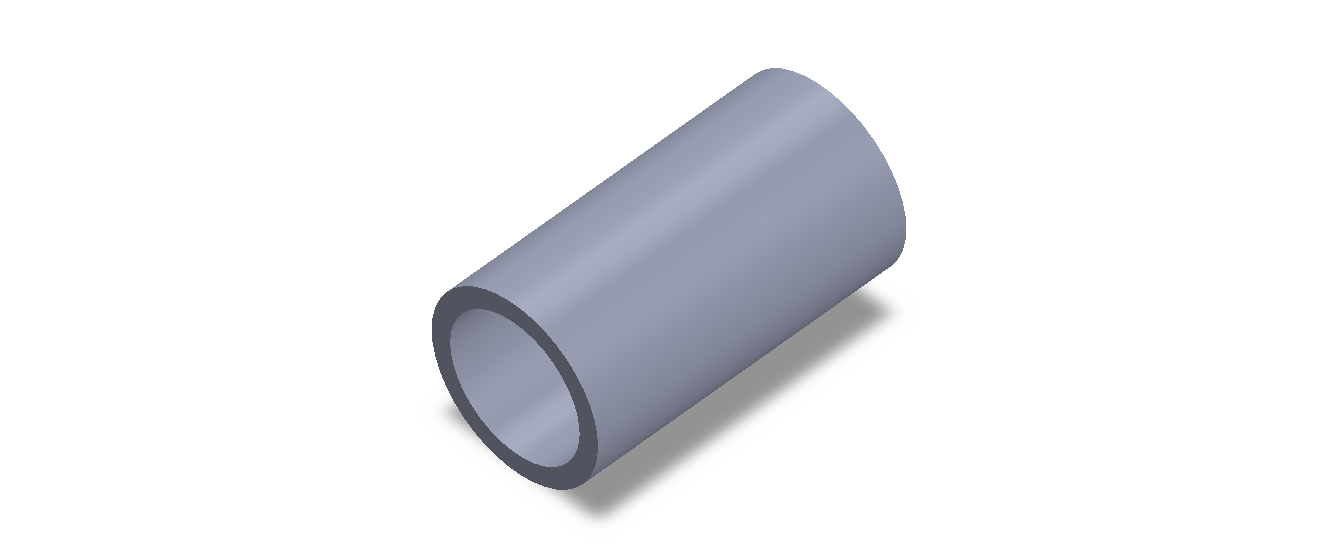 Perfil de Silicona TS805442 - formato tipo Tubo - forma de tubo