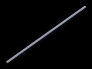 Perfil de Silicona CS4002 - formato tipo Cordón - forma de tubo