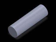 Perfil de Silicona CS4030 - formato tipo Cordón - forma de tubo