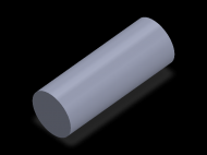 Perfil de Silicona CS4037 - formato tipo Cordón - forma de tubo