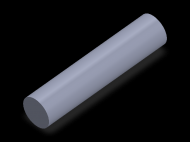 Perfil de Silicona CS5022 - formato tipo Cordón - forma de tubo