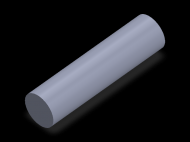 Perfil de Silicona CS5025,5 - formato tipo Cordón - forma de tubo