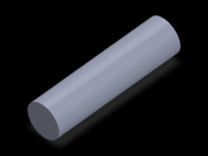 Perfil de Silicona CS5026 - formato tipo Cordón - forma de tubo