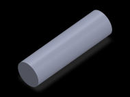 Perfil de Silicona CS6028 - formato tipo Cordón - forma de tubo