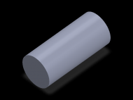 Perfil de Silicona CS6044 - formato tipo Cordón - forma de tubo