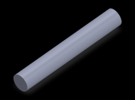 Perfil de Silicona CS7015 - formato tipo Cordón - forma de tubo