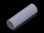 Perfil de Silicona CS7032 - formato tipo Cordón - forma de tubo