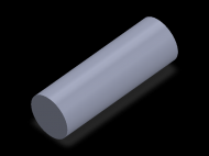 Perfil de Silicona CS7033 - formato tipo Cordón - forma de tubo