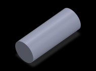 Perfil de Silicona CS8038 - formato tipo Cordón - forma de tubo