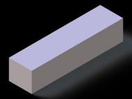 Perfil de Silicona P402522 - formato tipo Cuadrado - forma regular
