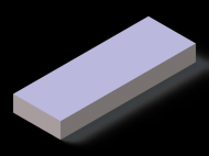 Perfil de Silicona P600350120 - formato tipo Rectangulo - forma regular