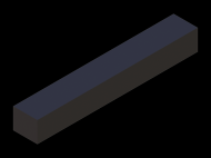 Perfil de Silicona P601513 - formato tipo Rectangulo - forma regular