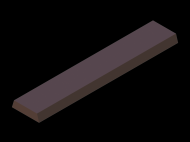 Perfil de Silicona P711A - formato tipo Trapecio - forma irregular