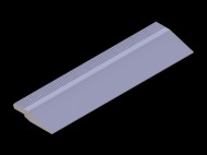 Perfil de Silicona P725 - formato tipo Perfil plano de Silicona - forma irregular
