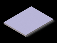 Perfil de Silicona P758005 - formato tipo Rectangulo - forma regular