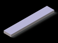 Perfil de Silicona P800170050 - formato tipo Rectangulo - forma regular