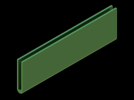 Perfil de Silicona P945CP - formato tipo U - forma irregular