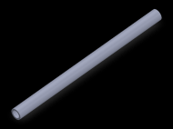 Perfil de Silicona TS4006,504,5 - formato tipo Tubo - forma de tubo
