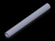 Perfil de Silicona TS4010,505,5 - formato tipo Tubo - forma de tubo