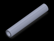 Perfil de Silicona TS401610 - formato tipo Tubo - forma de tubo