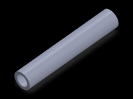 Perfil de Silicona TS4017,511,5 - formato tipo Tubo - forma de tubo