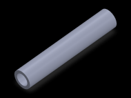 Perfil de Silicona TS401812 - formato tipo Tubo - forma de tubo