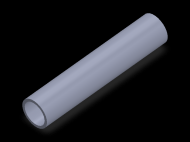 Perfil de Silicona TS4020,516,5 - formato tipo Tubo - forma de tubo