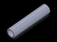 Perfil de Silicona TS4021,515,5 - formato tipo Tubo - forma de tubo