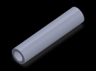 Perfil de Silicona TS402214 - formato tipo Tubo - forma de tubo