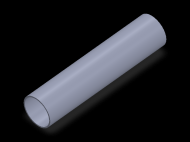 Perfil de Silicona TS402321 - formato tipo Tubo - forma de tubo