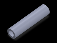 Perfil de Silicona TS402414 - formato tipo Tubo - forma de tubo