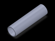 Perfil de Silicona TS4026,522,5 - formato tipo Tubo - forma de tubo