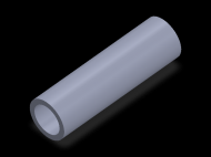 Perfil de Silicona TS4029,521,5 - formato tipo Tubo - forma de tubo