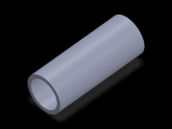 Perfil de Silicona TS403931 - formato tipo Tubo - forma de tubo