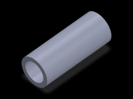Perfil de Silicona TS404028 - formato tipo Tubo - forma de tubo