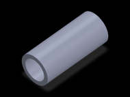Perfil de Silicona TS404331 - formato tipo Tubo - forma de tubo
