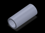 Perfil de Silicona TS404432 - formato tipo Tubo - forma de tubo