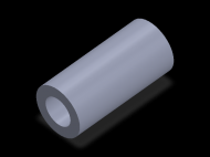 Perfil de Silicona TS4046,526,5 - formato tipo Tubo - forma de tubo