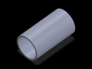 Perfil de Silicona TS405446 - formato tipo Tubo - forma de tubo