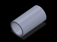 Perfil de Silicona TS405644 - formato tipo Tubo - forma de tubo