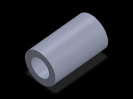 Perfil de Silicona TS405834 - formato tipo Tubo - forma de tubo