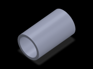Perfil de Silicona TS405947 - formato tipo Tubo - forma de tubo