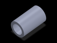 Perfil de Silicona TS406040 - formato tipo Tubo - forma de tubo