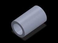 Perfil de Silicona TS406242 - formato tipo Tubo - forma de tubo