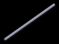 Perfil de Silicona TS5003,501,5 - formato tipo Tubo - forma de tubo