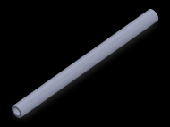 Perfil de Silicona TS5007,504,5 - formato tipo Tubo - forma de tubo
