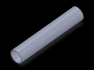 Perfil de Silicona TS5018,516,5 - formato tipo Tubo - forma de tubo