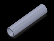 Perfil de Silicona TS502218 - formato tipo Tubo - forma de tubo